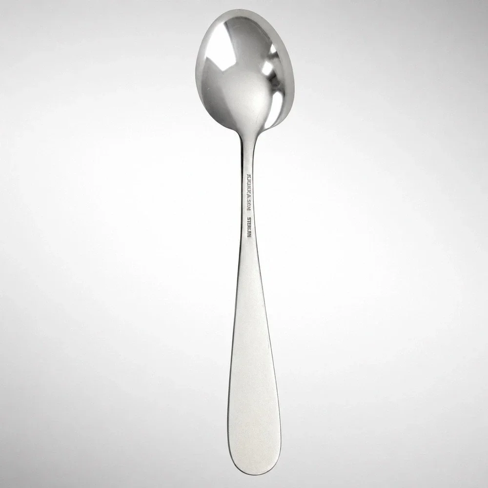 Kirk Repoussé Sterling Oval Dessert Soup Spoon S Kirk & Son Vintage 7⅛